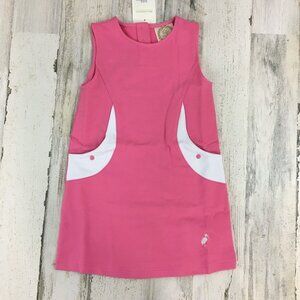 The Beaufort Bonnet Company Gladys Day Dress Hot Pink White Tennis Girls 4T NWT